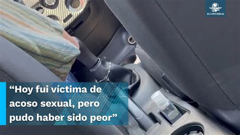 se masturba en el auto